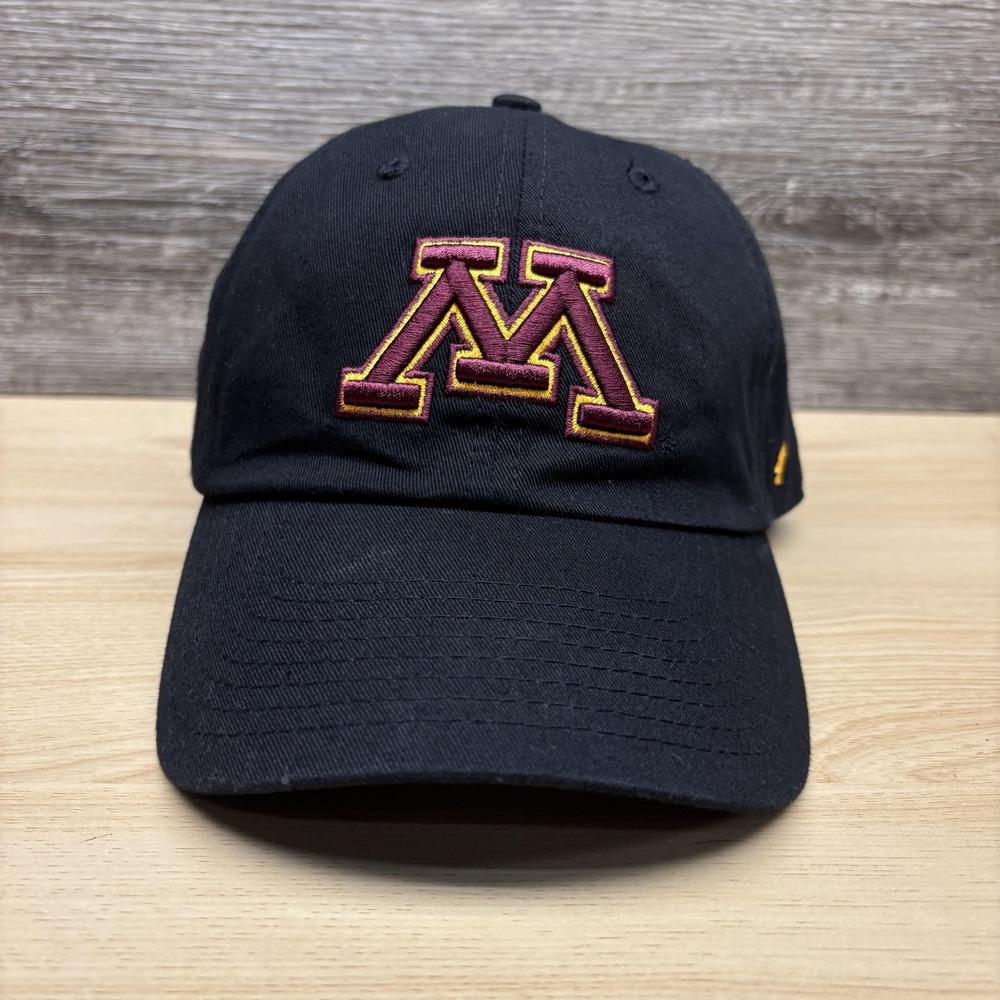 Minnesota Golden Gophers Hat Cap Strap Back Mens One Size Black NCAA '47